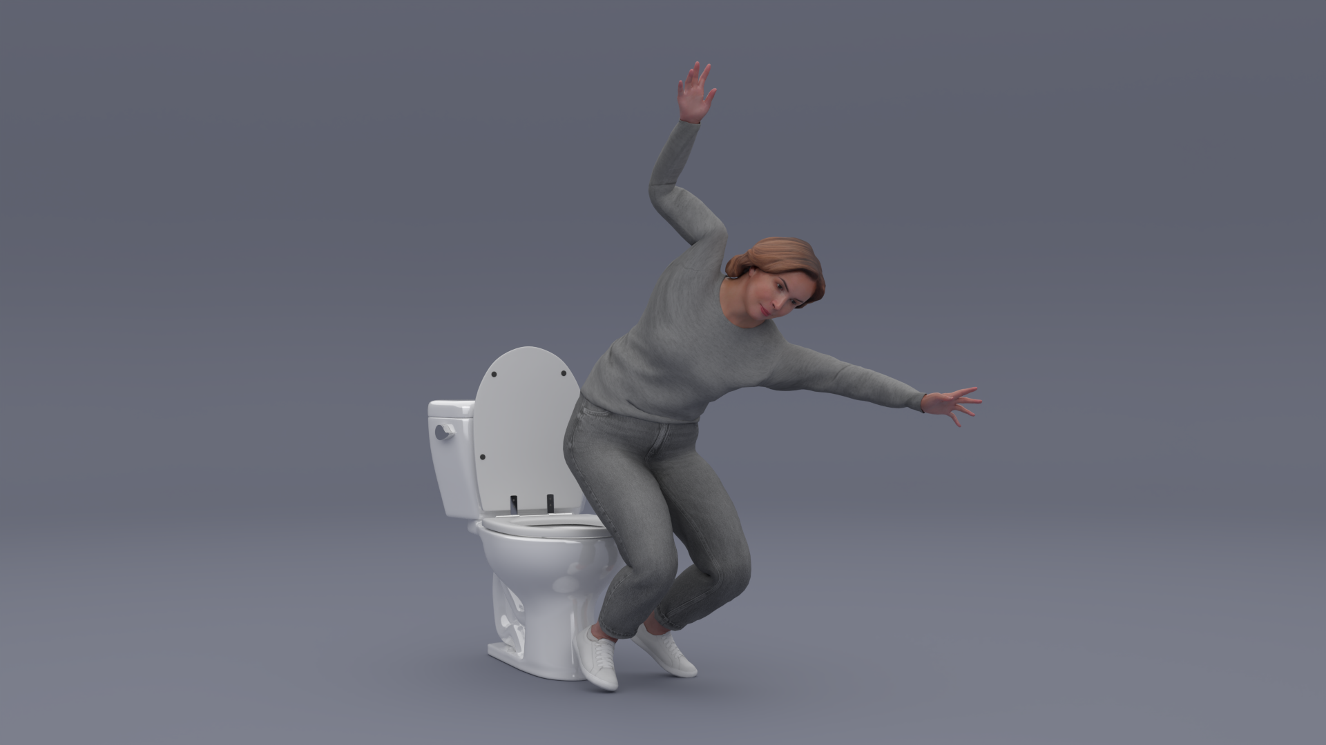 Stabilized Toilet Seat