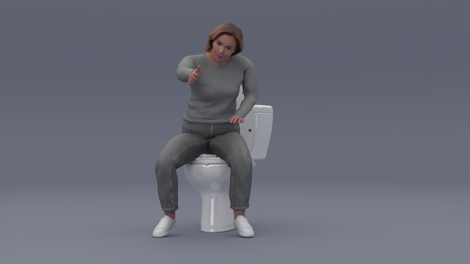 Stabilized Toilet Seat