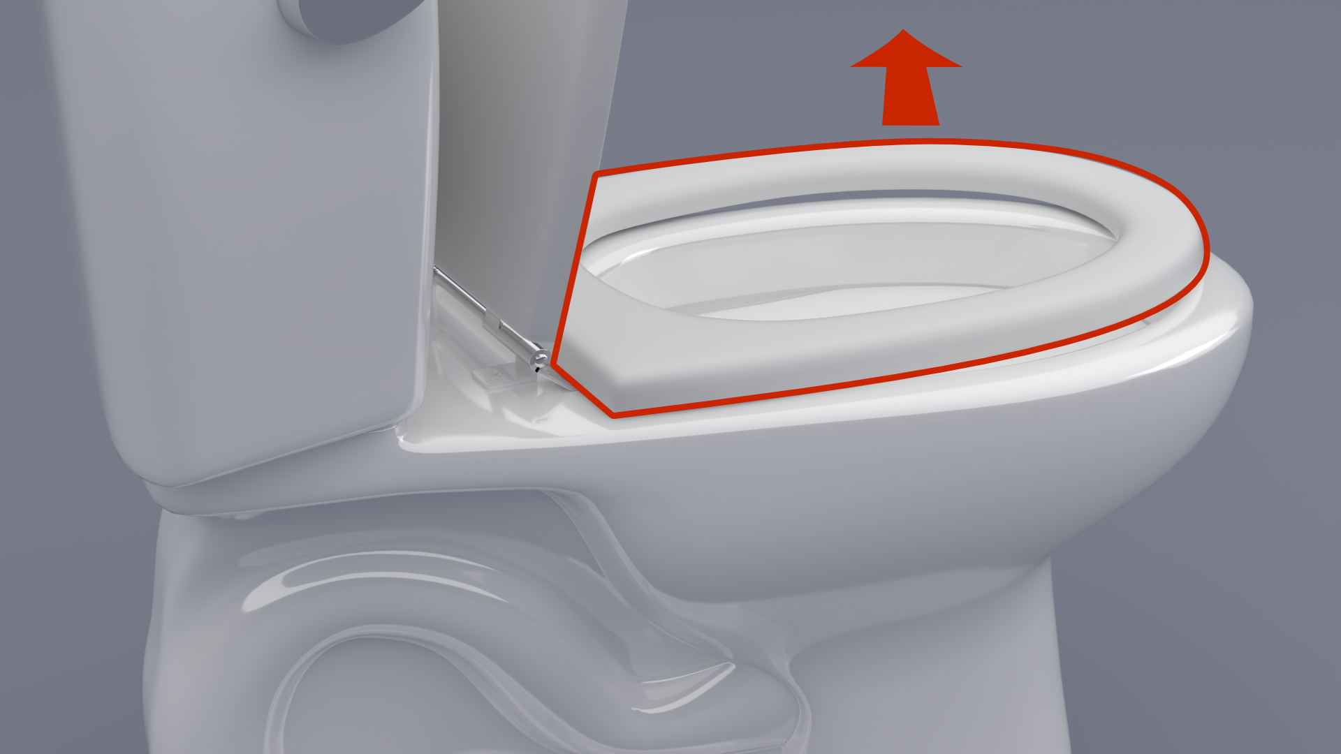 Stabilized Toilet Seat
